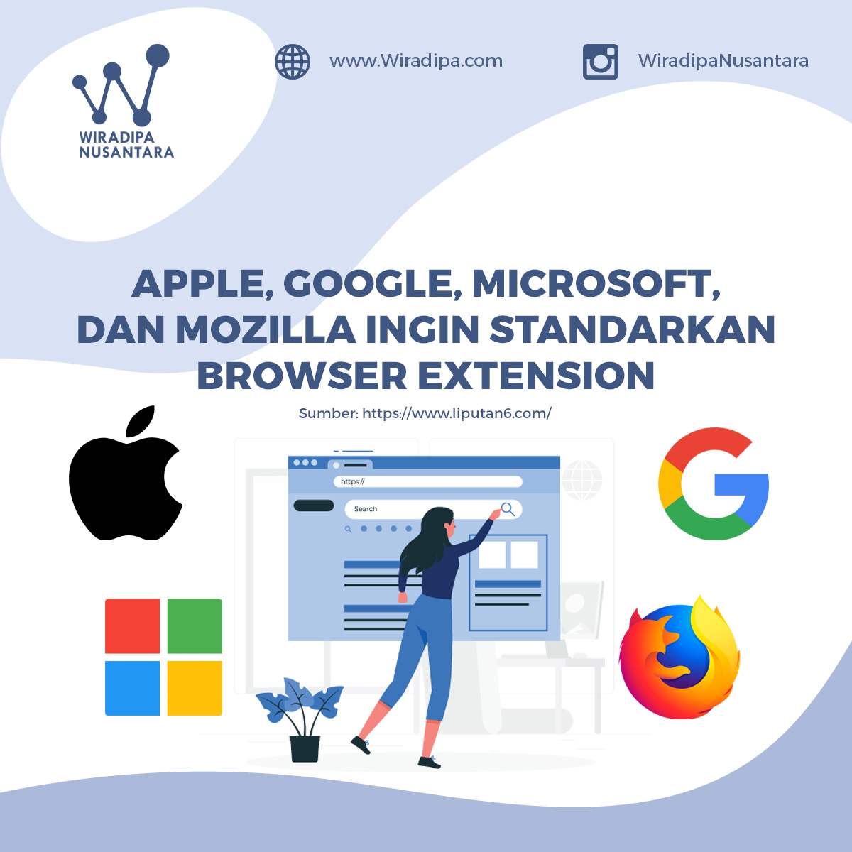 Apple, Google, Microsoft, dan Mozilla Ingin Standarkan Browser Extension Images