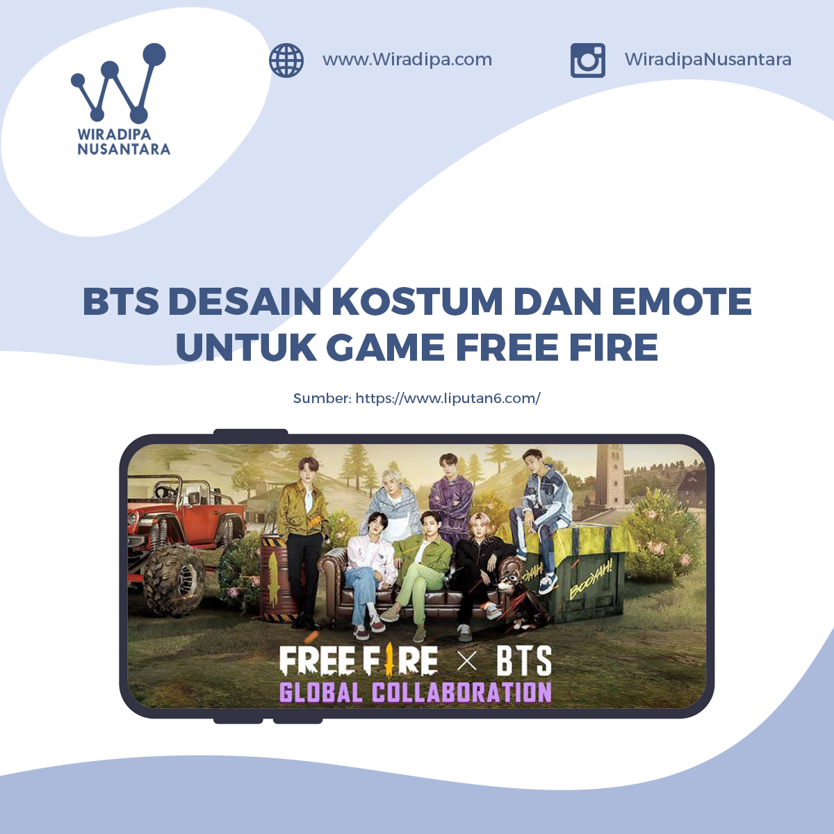BTS Desain Kostum dan Emote untuk Game Free Fire Images