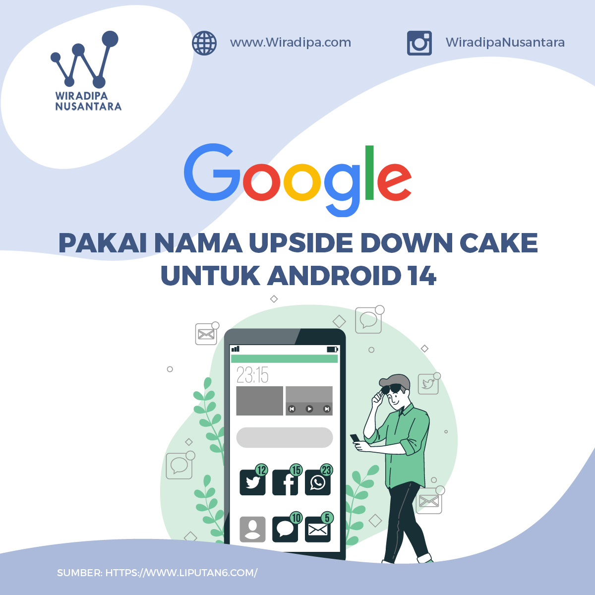Google Pakai Nama Upside Down Cake untuk Android 14 Images
