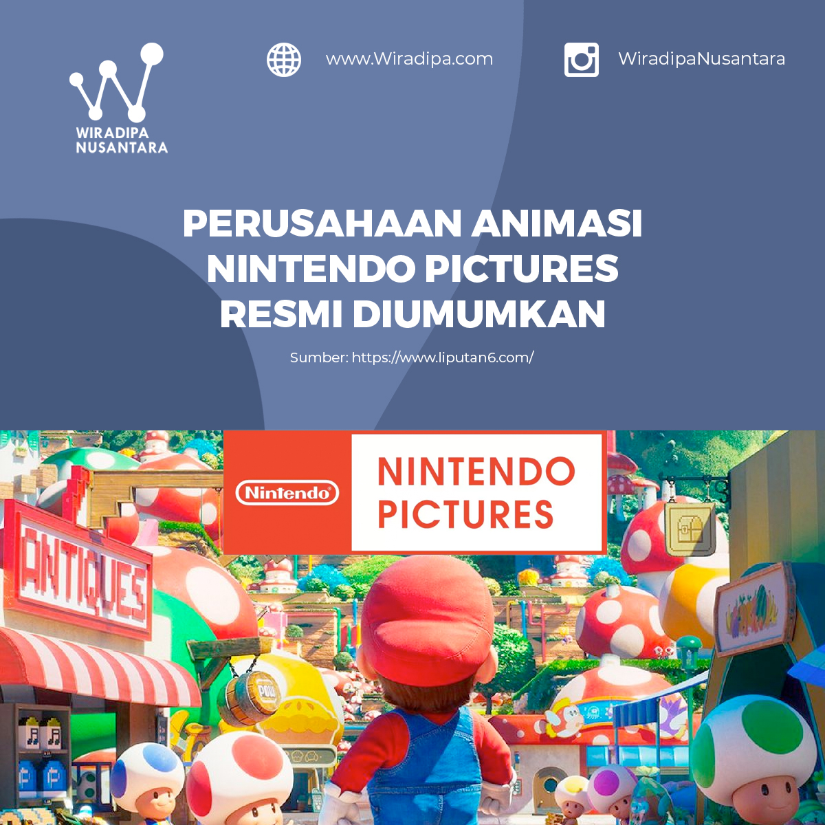 Perusahaan Animasi Nintendo Pictures Resmi Diumumkan Images