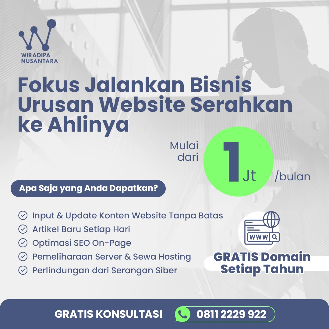 Manage Your Website Without the Hassle — Starting at Just 1 Million Rupiah per Month! Image