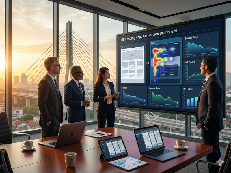 UI/UX Landing Page: The Secret to Reducing B2B Ad Bounce Rates Image