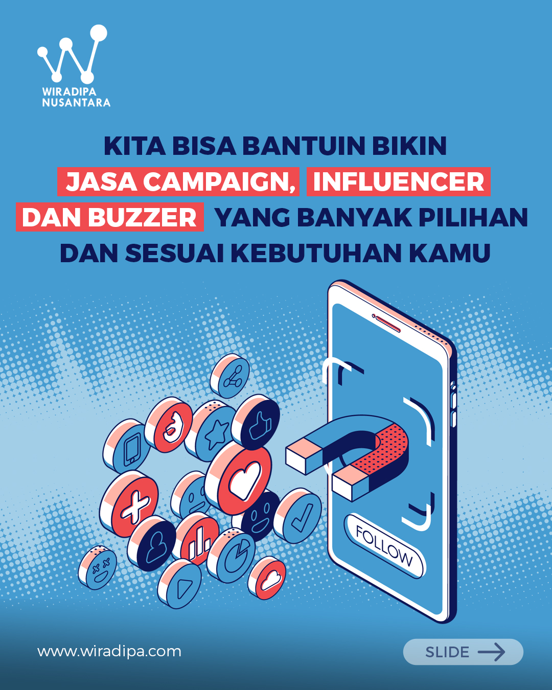 Kita bisa bantuin bikin jasa campaign, influencer dan buzzer yang banyak pilihan dan sesuai kebutuhan kamu. Images